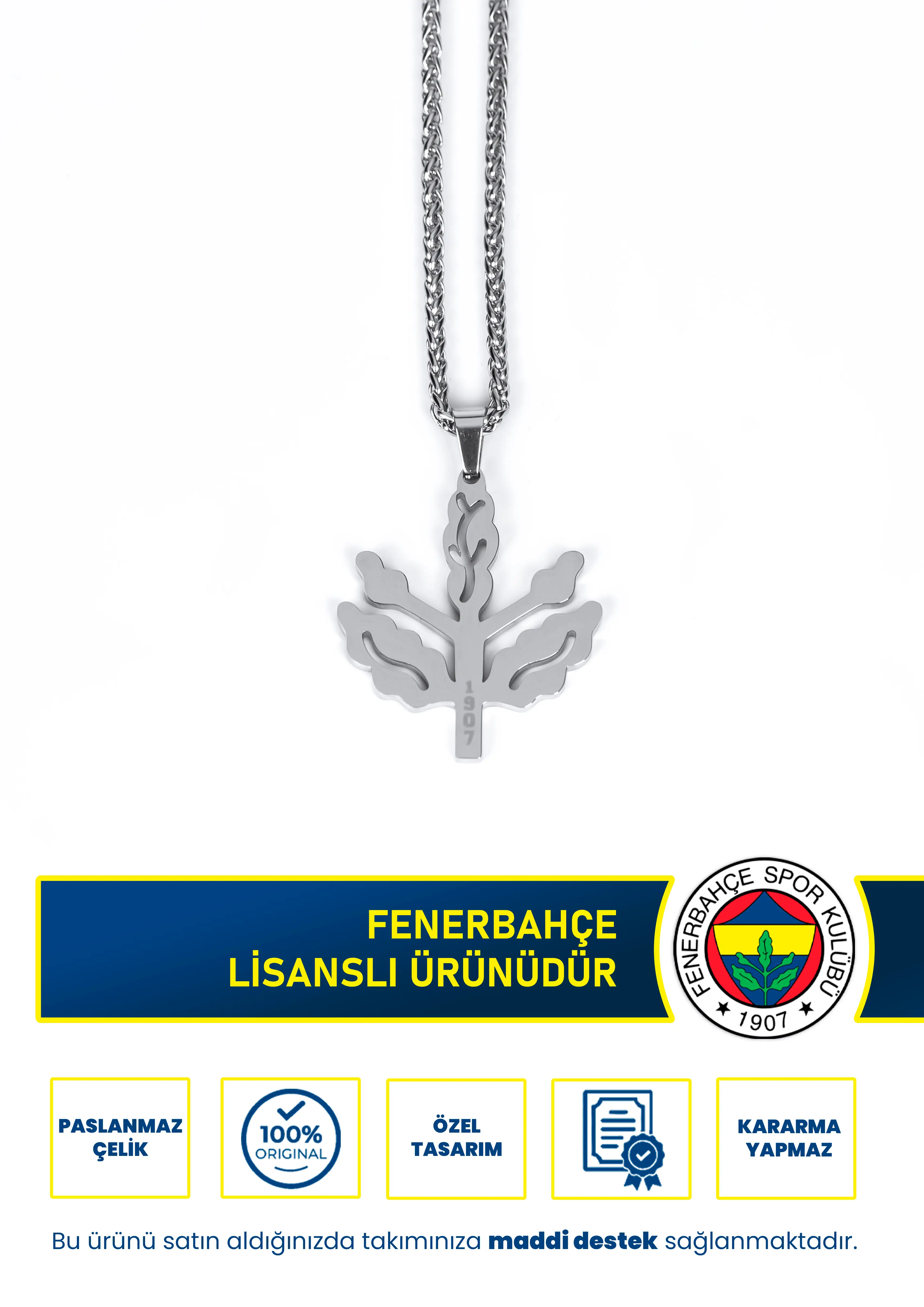 FB PALAMUT ÇELİK KOLYE