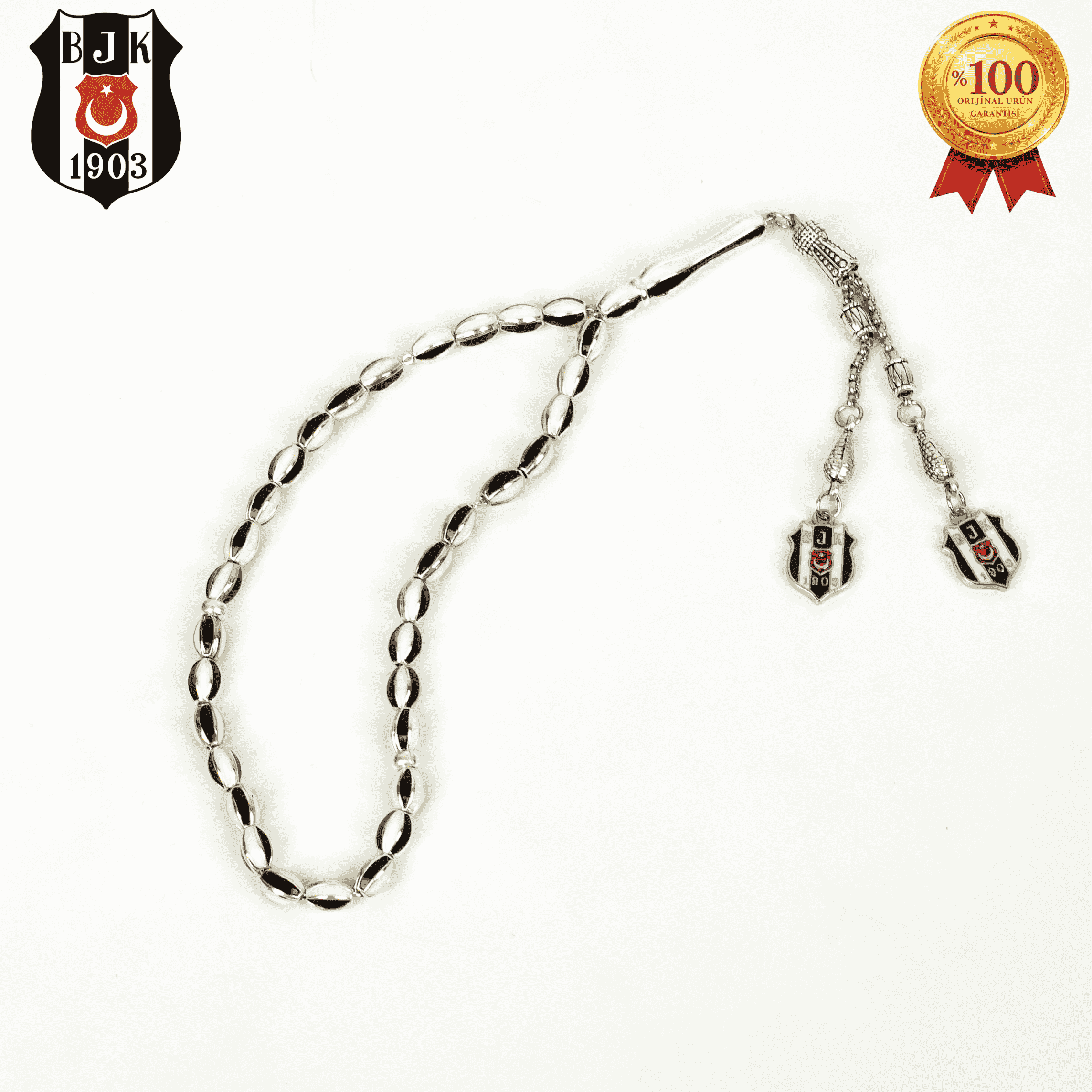 SİYAH-BEYAZ METAL TESPİH