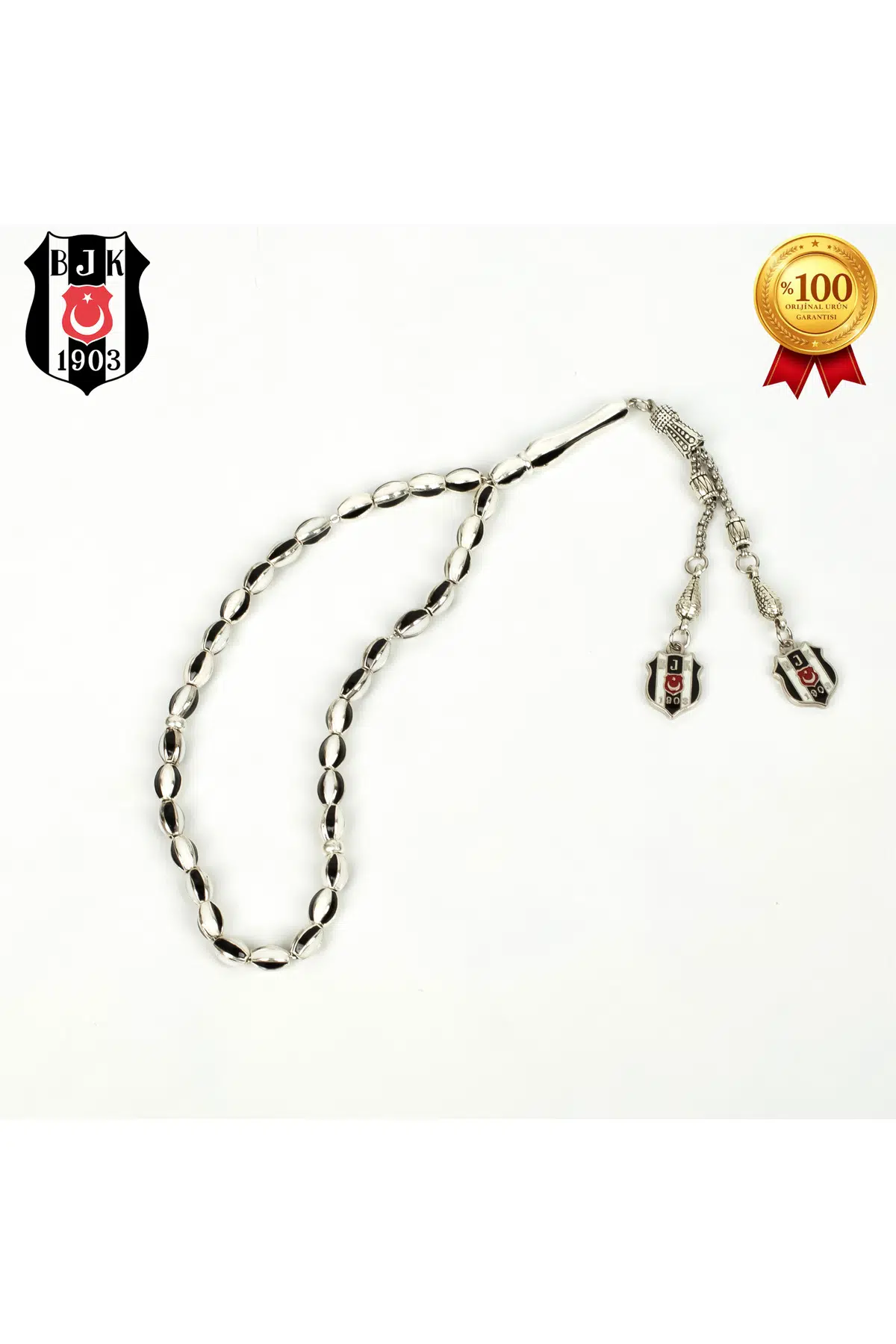 SİYAH-BEYAZ METAL TESPİH